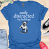 Easily distracted by bulldogs - V5 - Paw Sideways T-Shirt